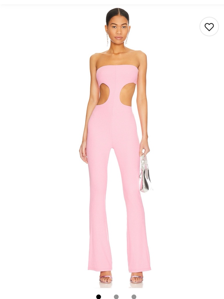 Nwt Superdown Darcy Cutout Jumpsuit In Hot Pink Size M